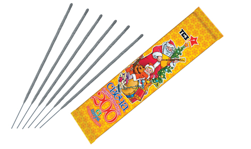  Бенгальские свечи 6 шт 200 мм в пакете  в Сортавале