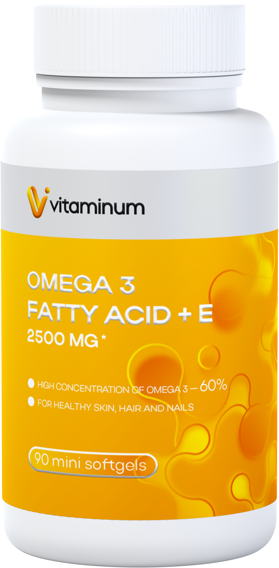  Vitaminum ОМЕГА 3 60% + витамин Е (2500 MG*) 90 капсул 700 мг   в Сортавале